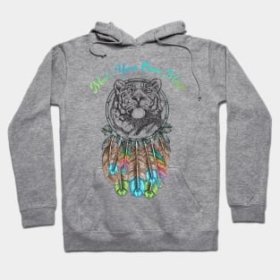 Make Your Own Magic, Rainbow Tiger Dream Catcher Hoodie